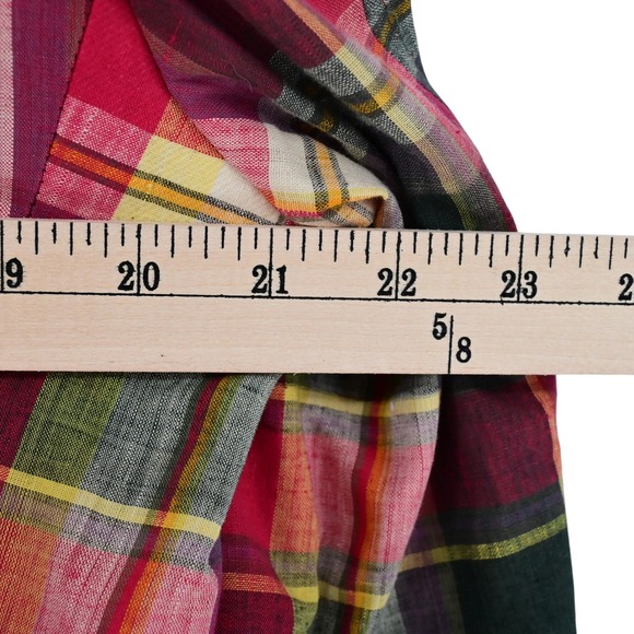 VTG Polo University Club Ralph Lauren Madras Blazer 80s Union Made Plaid Luxe - Picture 16 of 16